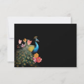 インディアンピーコックフローラ結婚ズ詳細情報カード 出欠カード (裏面)