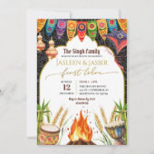 インディアンファースト結婚ロリズボクフ 招待状 (正面)