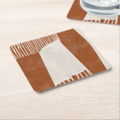 インディアンフィールドI スクエアペーパーコースター (アングル)