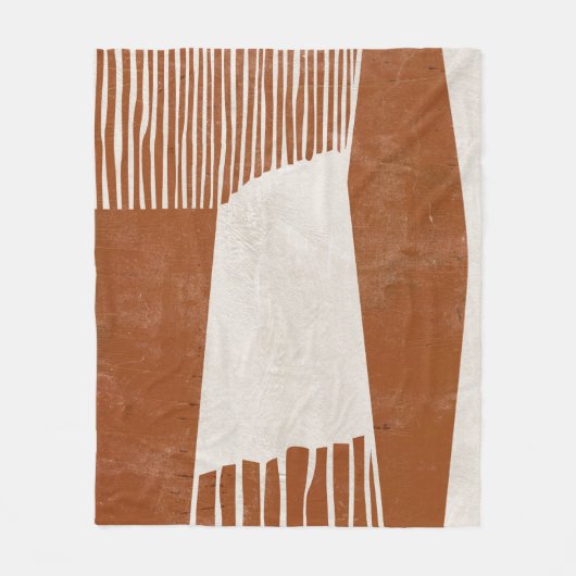 インディアンフィールドI フリースブランケット (正面)