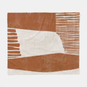 インディアンフィールドI フリースブランケット (正面(横))