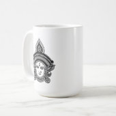 インディアンフェスティバルドゥルガマアヒンズー神 コーヒーマグカップ (正面左)