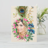 インディアンフォトブライダルシャワー招待 招待状 (スタンド正面)