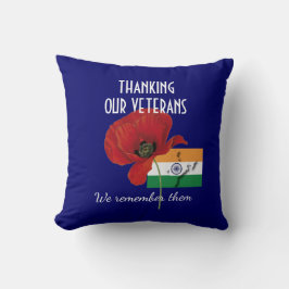 インディアンフラグサンキュー退役軍人 クッション