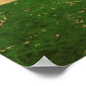 インディアンフラグヴィンテージグランジデザイン ポスター (角)