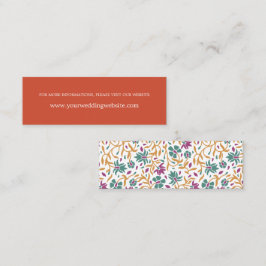 インディアンフラワーオレンジオンライ結婚ンのウェブサイト スキニー名刺