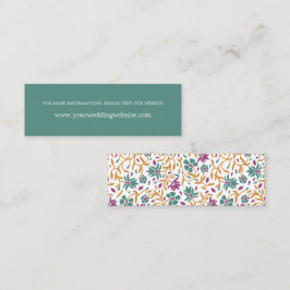 インディアンフラワージェードグリーンオンラインWebサイト スキニー名刺