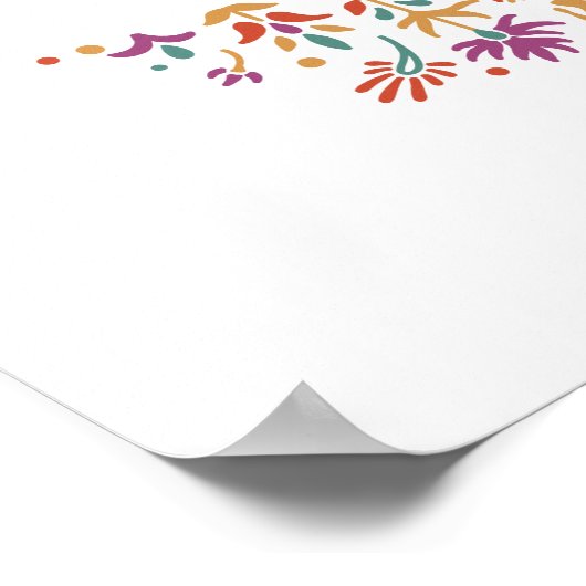 インディアンフラワー結婚ゾウの歓迎サイン ポスター (角)