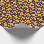 インディアンフローラカラーヴィンテージシームレス ラッピングペーパー (角)