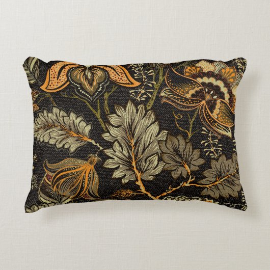 インディアンフローラペイズリー、シームレスな民族パターン。 アクセントクッション (正面)