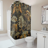 インディアンフローラペイズリー、シームレスな民族パターン。 シャワーカーテン (インサイチュ)