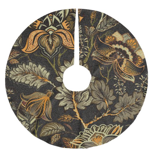 インディアンフローラペイズリー、シームレスな民族パターン。 ブラッシュドポリエステルツリースカート (正面)