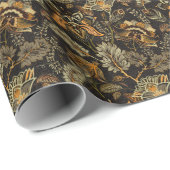 インディアンフローラペイズリー、シームレスな民族パターン。 ラッピングペーパー (ロールコーナー)