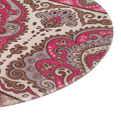 インディアンフローラペイズリー、民族曼荼羅のパターン。 カッティングボード (角)