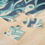 インディアンフローラヴィンテージのシームレスなパターン ジグソーパズル (側面)