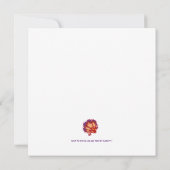 インディアンフローラ誕生日 招待状 (裏面)