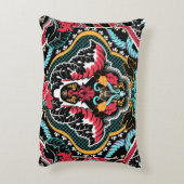 インディアンフローラ:ヴィンテージシームレス壁紙。 アクセントクッション (裏面(縦))