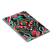 インディアンフローラ:ヴィンテージシームレス壁紙。 ノートブック (右側)