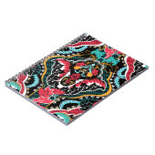 インディアンフローラ:ヴィンテージシームレス壁紙。 ノートブック (左側)