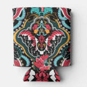 インディアンフローラ:ヴィンテージシームレス壁紙。 缶クーラー (裏面)