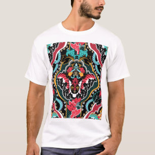 インディアンフローラ:ヴィンテージシームレス壁紙。 Tシャツ