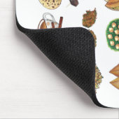 インディアンフーズ料理インドイラストレーション マウスパッド (コーナー)