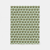 インディアンフードインディアサグパニアホウレンチチーズ フリースブランケット (正面)