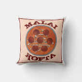 インディアンフードキュイジーヌマライコフタベジタリアン皿 クッション (正面)