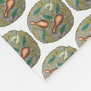 インディアンフードキュイジーヌレストランチキンビリヤニ フリースブランケット