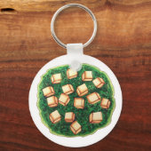 インディアンフードシェフインディアサグパニアホウレンチチーズ キーホルダー (正面)