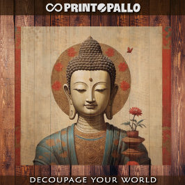 インディアンブッダの花と羊皮紙 薄葉紙