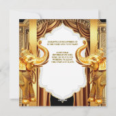 インディアンブライダルシャワーゴールデンエレファントラージドレープ シーズンカード (裏面)