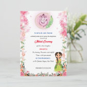 インディアンブライトメンディセレモニーガネシャフローラ 招待状 (スタンド正面)