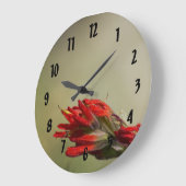 インディアンブラシ ラージ壁時計 (傾斜)