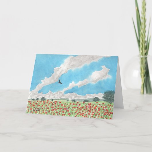 インディアンブランケット サンキューカード (正面)