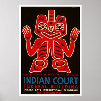 インディアンブランケットSF Expo 1939 WPA ポスター