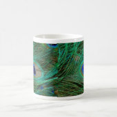 インディアンブルーピーコックフェザー コーヒーマグカップ (中央)