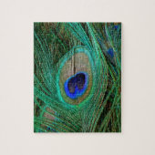 インディアンブルーピーコックフェザー ジグソーパズル (縦)