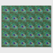 インディアンブルーピーコックフェザー ラッピングペーパー (フラット)