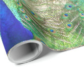 インディアンブルーピーコック ラッピングペーパー (ロールコーナー)