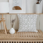 インディアンブロックプリントインスパイアセージ枕 クッション