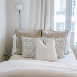 インディアンブロックプリントインスパイアセージ枕 クッション