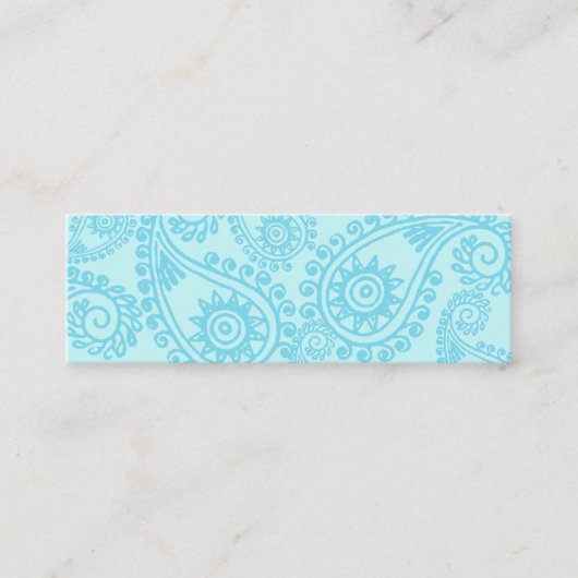 インディアンプリントプロファイルカード スキニー名刺 (正面)