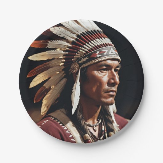 インディアンプレート ペーパープレート (正面)