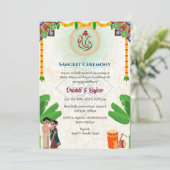 インディアンプレ結婚のサンゲエ式 招待状 (スタンド正面)