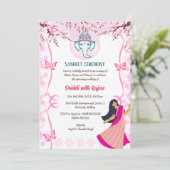 インディアンプレ結婚のサンゲエ式 招待状 (スタンド正面)