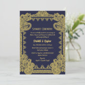 インディアンプレ結婚のサンゲート式招待状 招待状 (スタンド正面)