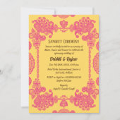 インディアンプレ結婚のサンゲート式招待状 招待状 (正面)