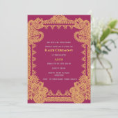 インディアンプレ結婚のハルディ式 招待状 (スタンド正面)