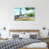 インディアンヘッドおよびインディアンヘッドタワービュー キャンバスプリント (インサイチュ (寝室))